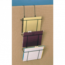 Westcott&reg; Partition and Wall Triple File Organizer Black