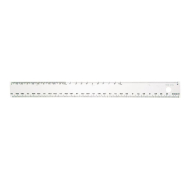 Westcott&reg; Metric White Plastic Ruler cm / mm / dm