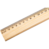 Westcott&reg; Wooden Ruler 12" / 30cm