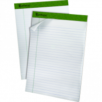 Earthwise&trade; by Ampad&trade; Perforated Pad Wide Rule 8-1/2" x 11-3/4" 40 sheets per pad 4/pkg