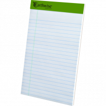 Earthwise&trade; by Ampad&trade; Perforated Pads College Rule 5" x 8" 40 sheets per pad 6/pkg