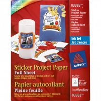 Avery&reg; Sticker Project Paper 8-1/2" x 11" 15/pkg