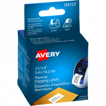 Avery&reg; Thermal Printer Labels 4" x 2-1/8" White 140/box