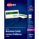 Avery&reg; Business Cards Laser Ivory 250/pkg