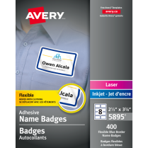 Avery&reg; Name Badge Labels Blue Border 400/box