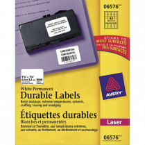 Avery&reg; TrueBlock&trade; Durable Labels Permanent 1-1/4" x 1-3/4" Laser 1,600/pkg