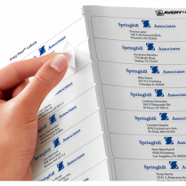 Avery&reg; Easy Peel&reg; Clear Address Labels 1" x 4" 200/pkg