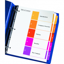 Avery&reg; Ready Index&reg; Table of Contents Dividers Coloured 1-5
