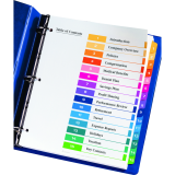 Avery&reg; Ready Index&reg; Table of Contents Dividers Coloured 1-15