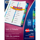 Avery&reg; Ready Index&reg; Table of Contents Double Column Dividers 1-24 11" x 8-1/2