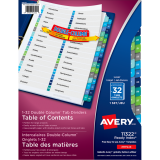 Avery&reg; Ready Index&reg; Table of Contents Double Column Dividers 1-32 11" x 8-1/2