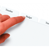 Avery&reg; Index Maker&reg; Clear Label Dividers 5-Tabs 25 sets/box