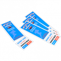 Avery&reg; Tickets with Tear-Away Stubs 1-3/4" x 5-1/2" White 200/pkg
