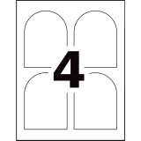 Avery&reg; Print-to-the-Edge Wine Labels 4-3/4" x 3-1/2" White 40/pkg