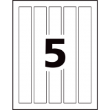 Avery&reg; Print-to-the-Edge Wraparound Labels 9-3/4" x 1-1/4" White 40/pkg