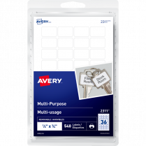 Avery&reg; Print or Write Multi-Purpose Removable Labels 1/2" x 3/4" 540/pkg