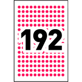 Avery&reg; Colour Coding Labels Round Non-Printable 1/4" Red 768/pkg