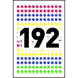 Avery&reg; Colour Coding Labels Round Non-Printable 1/4" Assorted Colours 768/pkg