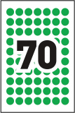 Avery&reg; Colour Coding Labels Round Non-Printable 1/2" Green 420/pkg