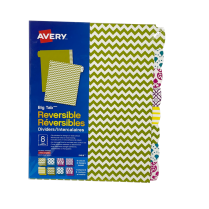 Avery Big Tab Reversible Index Dividers 8 Tabs