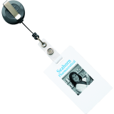 Avery&reg; Retractable Reel Clips Black 12/pkg