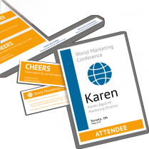 Avery&reg; Premium Name Badges 6" x 4-1/4" White 100/box