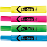 Avery&reg; HI-LITER&reg; Chisel Tip Assorted Colours 4/pkg