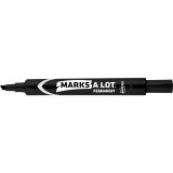 Avery&reg; Marks-A-Lot&reg; Permanent Markers Chisel Tip Black 12/box