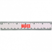 Basics&reg; Flexible Transparent Ruler 6"