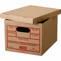Basics&reg; Recycled Storage Boxes 12" x 15" x 10" 6/pkg