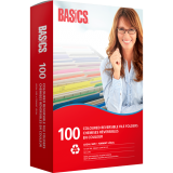 Basics&reg; Coloured Reversible File Folders Letter Black 100/box