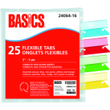 Basics&reg; Flexible Tabs 2" Assorted Colours 25/pkg