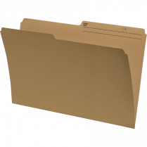 Basics&reg; Reversible File Folders Letter Kraft 100/box