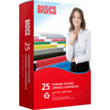 Basics&reg; Coloured Hanging Folders Legal Standard Green 25/box