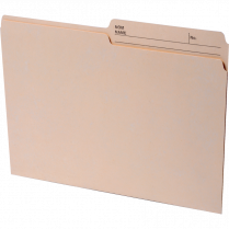 Basics&reg; Recycled Reversible File Folders Letter Manila 100/box