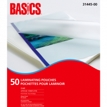 Basics&reg; Laminating Pouches 3mil 9" x 11-1/2" Letter 50/pkg