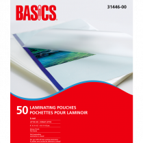Basics&reg; Laminating Pouches 5mil 9" x 11-1/2" Letter 50/pkg