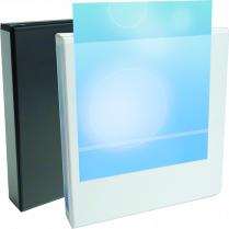 Basics&reg; Customizable D-Ring Binder 1" Black