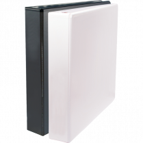 Basics&reg; Customizable D-Ring Binder 1-1/2" White