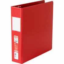 Basics&reg; D-Ring Binder 2" Red
