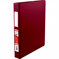 Basics&reg; Round Ring Binder 1" Burgundy