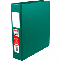 Basics&reg; Round Ring Binder 2" Green