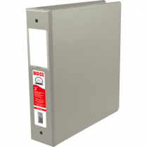 Basics&reg; Round Ring Binder 2" Grey