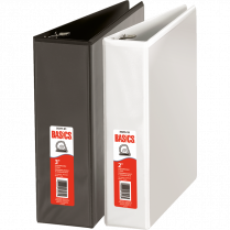 Basics&reg; Customizable D-Ring Binder 2" White