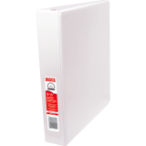 Basics&reg; Customizable Round Ring Binder 1-1/2" White