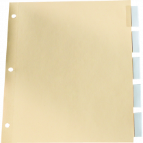 Basics&reg; Insertable Indexes Clear 5 Tabs