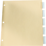 Basics&reg; Insertable Indexes Clear 5 Tabs