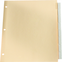 Basics&reg; Insertable Indexes Clear 8 Tabs