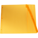 Basics&reg; Printed Tab Indexes A-Z Letter Yellow