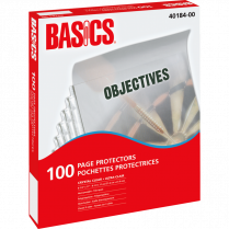 Basics&reg; Page Protectors 3 mil Clear Letter 100/box